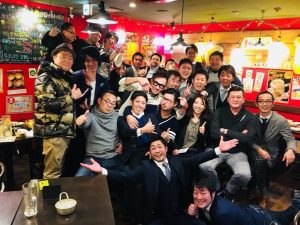 関東若手商店街の飲み会。今年も大勢のメンバーが集まりました